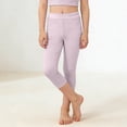 thumbnail image 5 of ATOGUTA Capri Leggings for Girl Kids Stretchy Elastic Waist Athletic Pants Summer Slim Skinny Sports Casual Tights Size 3T-13, Purple, 5 of 7
