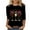 Black-4, variant on Feancey Womens Ugly Christmas Shirt Cute Gnome Print 3/4 Sleeve Tops Holiday Casual Plus Size Party Blouse Comfy Loose Tunic Tees Black 3XL