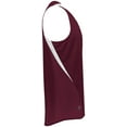 thumbnail image 4 of Holloway XL PR Max Track Jersey Maroon/White 221035, 4 of 5