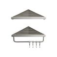 thumbnail image 2 of SSZMDLB Shower Shelf Set, Triangular Wall-Mounted Adhesive Storage Organizer, Rust-Proof Carbon Steel Shelves for Bathroom and Shower Organization, Double-Tier Bathroom Shelves, 2 of 6