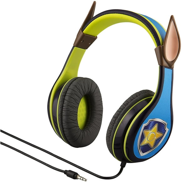 Chase PAW Patrol Headphones with Ears! Volume Limiting Headphones for Kids