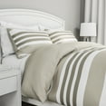 thumbnail image 4 of 3-Piece Comforter Set– Seaside Lavender Striped Down by Somerset Home (Full/Queen), 4 of 8