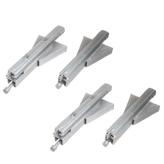 18" Height Viking’s Aluminum Load Leveler Converter Stakes for Trailers Compatible w/ 3.3/8" Standard Stake Pockets, Secure Ramp Support for Safe Loading - 2Pair