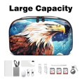 thumbnail image 3 of Animal Travel Case Charger Pouch Hard Drive Bag Cable Organizer Desk Cord Travel Organizer Waterproof Oxford Fabric Electronic Digital Accessories Storage Bag Black 5.9x9.44x3.14 in, 3 of 6