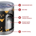 thumbnail image 4 of 12oz Tumblers Black Halloween Pumpkin Faces Vacuum Insulated Stainless Steel Travel Tumbler Cups Mug with Lid and Straw for Beer,Coffee,Beverages with Cleaning Brush for Cold & Hot Drinks, 4 of 5