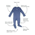 thumbnail image 6 of L'ovedbaby Baby Unisex 100% Organic Cotton Zipper Footie, Sleep N Play, Size Preemie-9 Months, 6 of 7