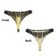 thumbnail image 3 of Balery Gold Spider On The Web Tangas de Algodón para Mujer con Estampado – Ropa Interior Sexy, Transpirable, G-string-3X-Large, 3 of 6