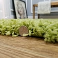 thumbnail image 2 of Maxy Home Bella Solid Green 5 ft. Round Shag Area Rug, 2 of 4