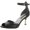 Black Leather, variant on Franco Sarto Womens Rosie Leather Metallic Heels