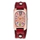 thumbnail image 2 of Reloj de pulsera de cuero retro de moda para hombre, reloj de cuarzo digital colorido para mujer, reloj de pulsera para estudiante, 2 of 2