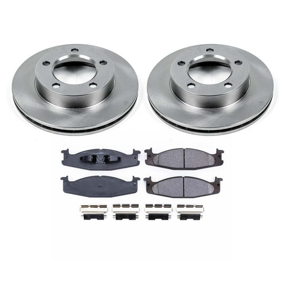 Ultimate Brakes Front Semi-Metallic Brake Pad and Rotor Kit with Hardware WM80527