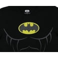 thumbnail image 3 of DC Comics Men's Batman Costume Shirt With Detachable Cape Classic Bat Logo Batman Cosplay Tee, 3 of 7