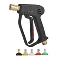 thumbnail image 1 of Lavadora de coches Pistola de lavado de alta presión, herramienta de limpieza de coche con pistola de lavado de presión corta máxima de 4000 PSI con boquillas de conexión rápida de 5 colores, 1 of 7