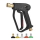 thumbnail image 1 of Lavadora de coches Pistola de lavado de alta presión, herramienta de limpieza de coche con pistola de lavado de presión corta máxima de 4000 PSI con boquillas de conexión rápida de 5 colores, 1 of 7