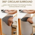 thumbnail image 6 of Under Desk Heater with Digital Display & Soft Skin-Friendly Fleece,5-Second Quick Heating,8 Speed Adjustment,360° Fully Enclosed Heating,Portable Folding Electric Leg & Foot Warmer for Office, 6 of 8