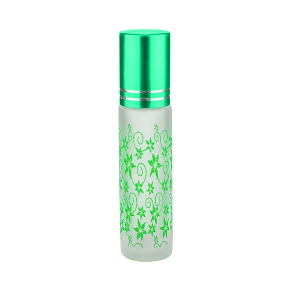 Refillable Roll-On Oil Bottles Set with Smooth Glass Rollers for Aromatherapy and Personal Care
