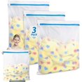 thumbnail image 1 of 3-piece Extra Large Laundry Bag Set With Zips - Mesh Wash Bags, 1 of 5