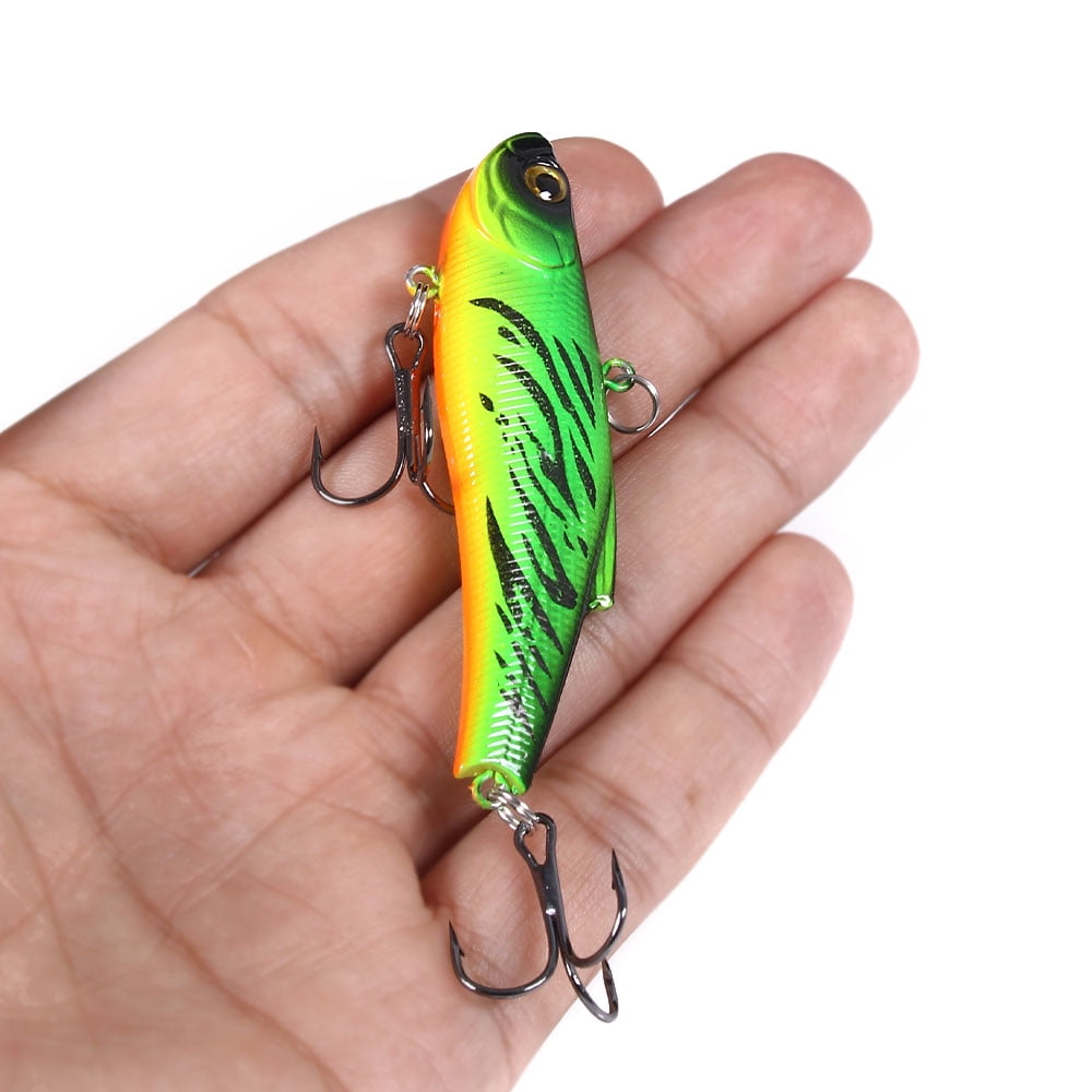 HENGJIA 10 Pack Fishing Lures for Bass, Deep Diving Lipless Crankbaits for Bass Hard Baits Sinking Fishing Jigs for Bass, Trout, Walleye Freshwater and Saltwater Fishing Lure