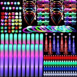 18PCS Glow Sticks Bracelets Mardi Gras Party Supplies Favors Glow in The  Dark, LED Bracelet Light Up Toys Neon Party Favors Carnival Birthday  Wedding Mardi Gras Carnival Party Games Gifts 