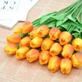 thumbnail image 3 of 20PCS Tulips Artificial Flowers Real Touch Tulips Flowers for Decoration 13.5" Tulips Flowers Bulk Artificial Tulips Flowers for Vase Centerpieces Home Wedding Bouquet, 3 of 7