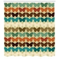 thumbnail image 3 of Ambesonne Butterfly Shower Curtain, Retro Silhouettes, 69"Wx70"L, Multicolor, 3 of 3