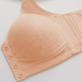 thumbnail image 6 of LWNYDPLSD Backless Bra Women's Seamless Front Snap Closure Bras Full Coverage No Underwire Comfort Bras Lightly Lined Wireless Everyday Bra Front Closure Bras for Women Rose Gold 38, 6 of 6