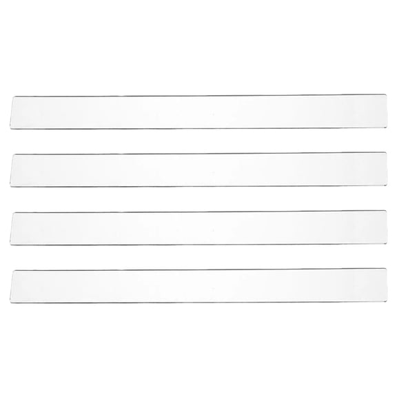 FELTECHELECTR Acrylic Dough Guide Sticks 2 Pairs 11.6x1.2in Kitchen Tool for Cake Leveling and Cream Spreading Aid