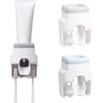 thumbnail image 1 of Exprimidor de pasta de dientes con soporte para cepillos de dientes, soporte para cepillos de dientes montado en la pared, 1 of 5