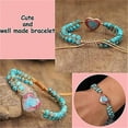 thumbnail image 3 of To My Daughter-in-Law, I Will Forever Love You Jasper Heart Bracelet, Mother and Daughter Bracelet, Adjustable Natural Jasper Braided Rope Bracelet, Classic Natural Jasper Bracelet, 3 of 8