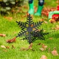 thumbnail image 6 of Ratfeit Christmas Snowflake Yard Signs Xmas Decorative White Snowflake Garden Stakes Winter Holiday Lawn Decorations Sign Decoration with Stake and Clip for Christmas Lawn Decor, 6 of 6