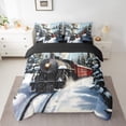 thumbnail image 2 of Castle Fairy Railroad Train Twin Bedding Sets,Steam Engine Bedding Comforter Set, 2 of 8