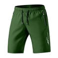 thumbnail image 3 of akafmk Men's Workout Shorts Drawstring Summer Breathable Fast-Dry Basketball Running Shorts with Zipper Pockets, 3 of 7