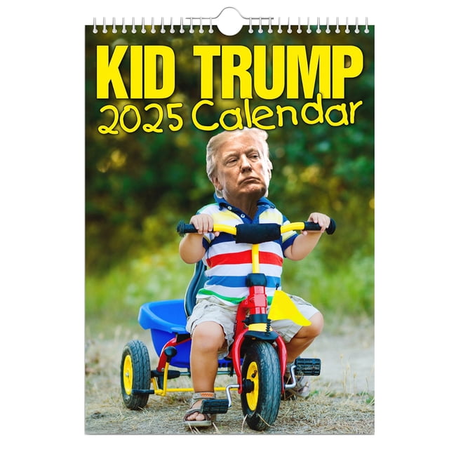 Calendario Trump 2025 Pared Planificador Mensual () Amarillo