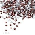 thumbnail image 2 of Uxcell 1440Pcs Cristal Diamante Rhinestone, Gemas Artificiales Tono de Oro Rosa 1.5-1.7 mm, 2 of 6