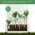 thumbnail image 4 of MAYEERTY 35*16*71"Outdoor White Metal Planter with Arch Louvered Climbing Trellis, Drainage hole & Wheels, 4 of 8