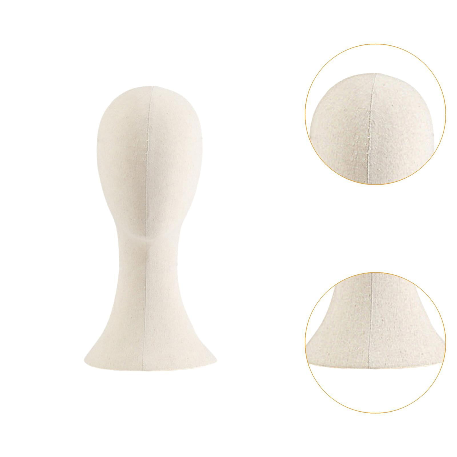 Dualoai Hat Head Display Manikin Head Portable Professional Display Hair Accessories short neck