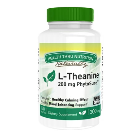 L-Theanine 200mg 120 Vegecaps (Non-GMO) (PhytoSure Certified)