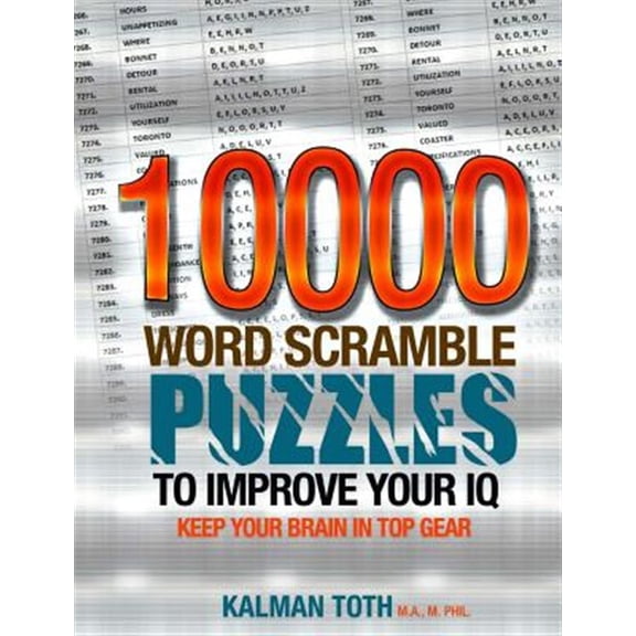 Pre-Owned 10000 Word Scramble Puzzles to Improve Your IQ