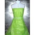 thumbnail image 3 of Sparkling Star Organza Lime Neon 58 Inch Fabric Sold by the Yard, 3 of 3