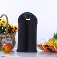thumbnail image 1 of Manga De Botella Camping Enfriador de neopreno para 2 botellas, funda protectora para bolsa de vino (azul cielo + negro), 1 of 6