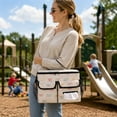 thumbnail image 4 of Universal Stroller Organizer, Stroller Caddy with Detachable Strap& Heightened Insulated Cup Holders & Non-slip Secure Hooks Accessories, Fits Most Strollers, 3 Ways to Carry, 4 of 6