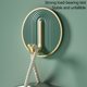 thumbnail image 5 of Perchero de pared con ganchos para colgar joyas, con marco de metal, para dormitorio, para baño, plegable., 5 of 7