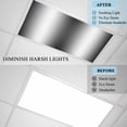 thumbnail image 4 of Black White Fluorescent Light Covers, Gradient Gray Monochrome Minimalist Stripe Magnetic Light Covers for Ceiling Lights, Fluorescent Ceiling Shade Filters for Classroom Bedroom Office 4x2Ft x 1PCS, 4 of 8