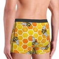 thumbnail image 3 of Goofa Honeycombs Printed Men's Boxer Briefs Underwear, Moisture-Wicking Underwear, Trunk,Soft and Breathable Cotton Underwear-Large, 3 of 9