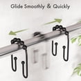 thumbnail image 4 of 12 Pcs Shower Curtain Hooks, Metal Shower Curtain Rings Rust Proof, Double Sided Shower Curtain Hooks for Shower Curtain Liner Smooth, 4 of 7