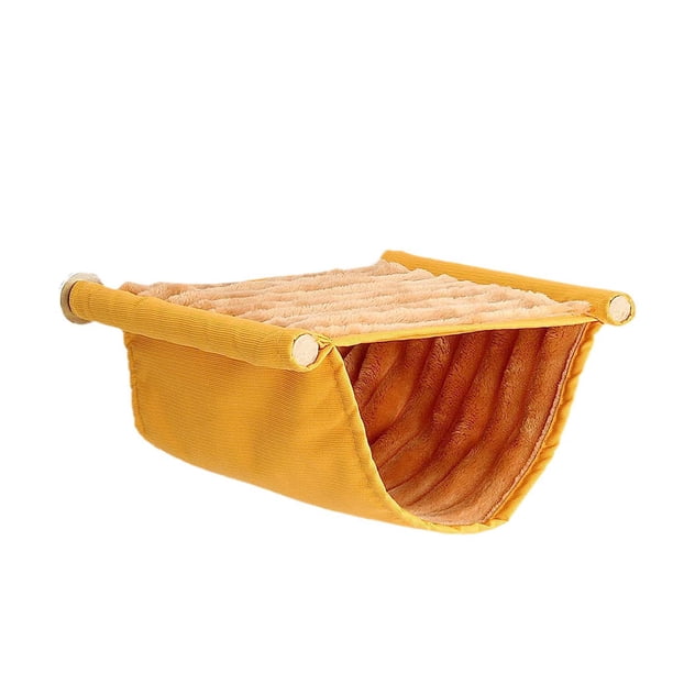 Billuyoard Jaula para pájaros fácil de regalar, hecha de algodón, y cálida, cama colgante para animales pequeños, hamaca colgante Jaulas de pájaros 18*10.5 cm