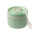 thumbnail image 2 of Oleegame 2PC Produce Storage Microwave Oven Bowl With Cover Microwave Soup Bowl With Cover Lamian Noodles Bowl Soup Beverage 650ml Mint Green Green, 2 of 9