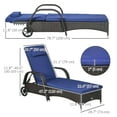thumbnail image 3 of Outsunny Rattan Chaise Lounge Chair with Headrest and Adjustable Backrest, 3 of 10