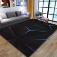 thumbnail image 1 of Abstract Geometric Visual Carpet Gaming E-sports Room Bedroom Bedside Rugs, 1 of 2