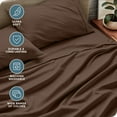 thumbnail image 6 of Bare Home Premium 1800 Collection 3-Piece Bed Sheet Set, Twin-XL, Cocoa, 6 of 11